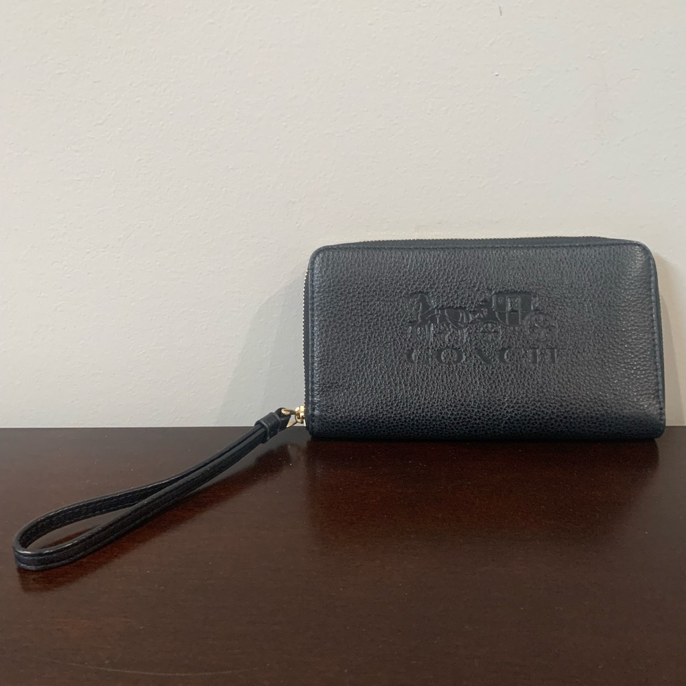 Black Coach Wristlet